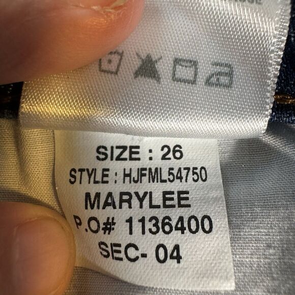 Joe’s Jeans Womens Denim Shorts Blue Mid Rise MaryLee Distressed 5" Inseam Sz 26 - Picture 7 of 10